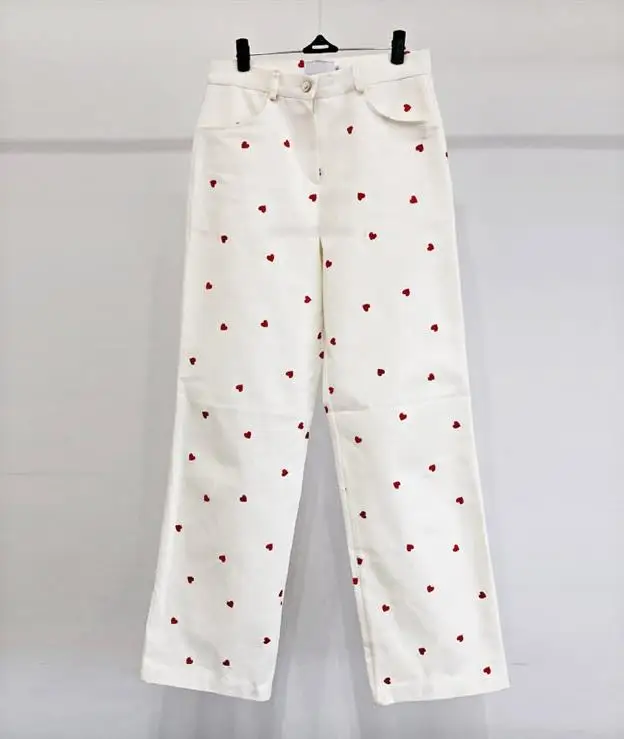 

New Korean Fashion High Waist White Jeans Women Casual Loose Straight Pants Female Denim Vintage Jeans