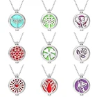 10 шт.лот, оптовая продажа, украшения для ароматерапии, дерево, сердце, крылья, Бабочка, ожерелье, диффузор эфирного масла, духи, Подвеска для женщин