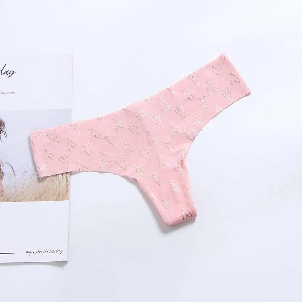 Сексуальные женские трусики-стринги креативные бесшовные трусики с буквенным