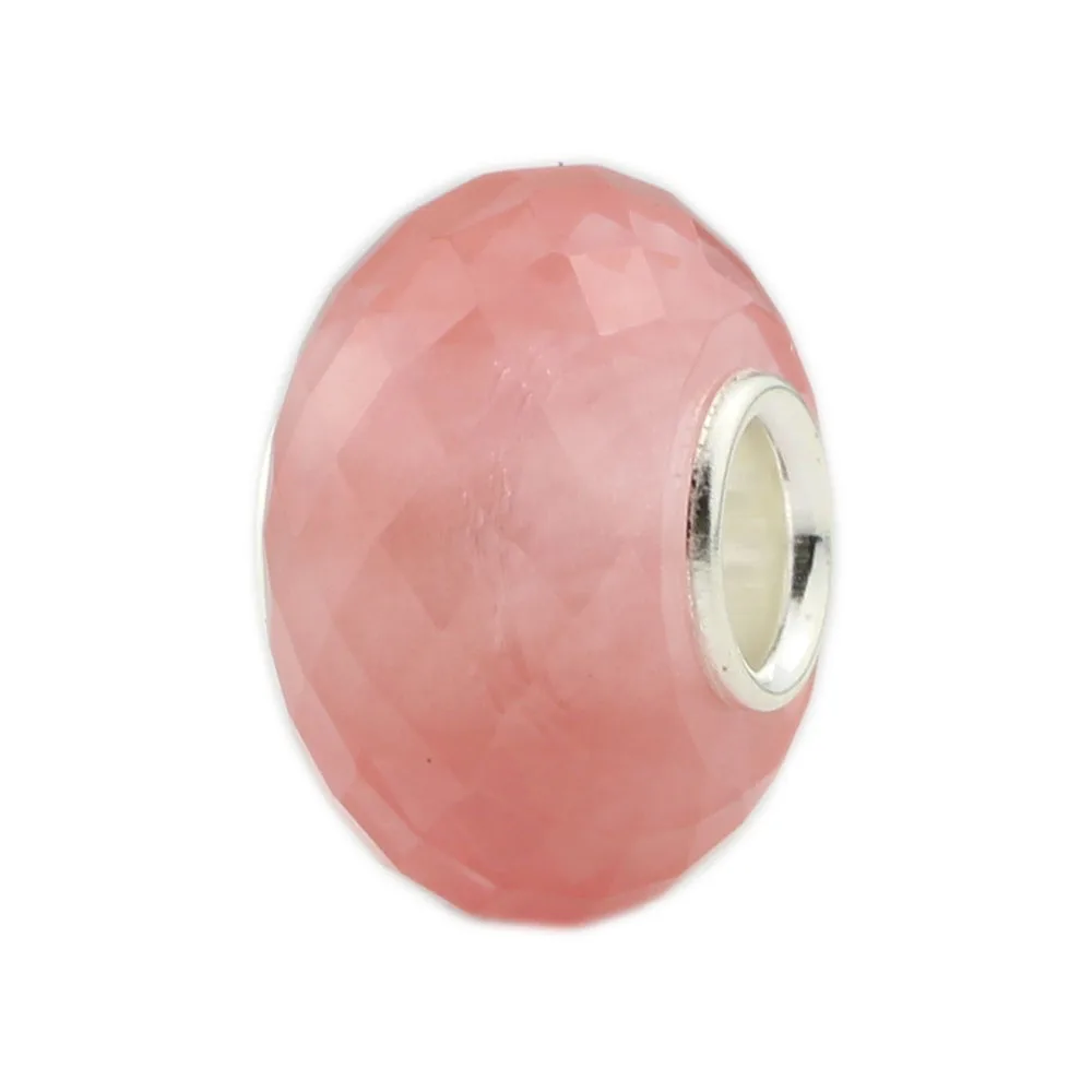 925 пробы серебряные граненые натуральный арбуз Кварцевый камень шарик шарма