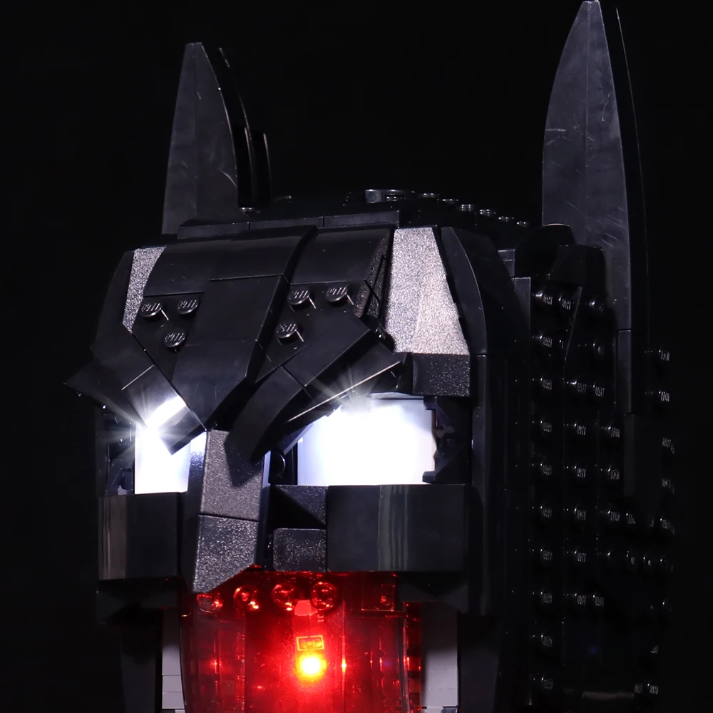 Светодиодсветильник ка совместимая с LEGO 76182 Бэтмен шлем супергерой легкий набор