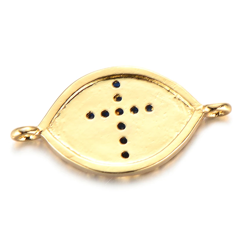Neovivi Cross Charms Oval Bead Micro Pave Black CZ Charm for Jewelry Making Women Bracelet DIY Necklace Men Accessories | Украшения и