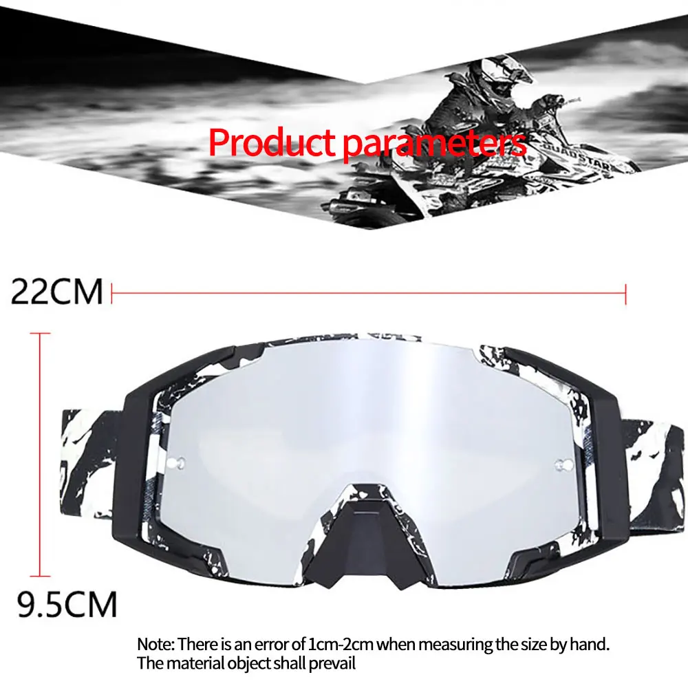 

Riding Glasses Protective Motorcycle Protection Glasses Sport Outdoor Safety Skiing Goggle Dust-Proof Anti-UV Windproof Tactical