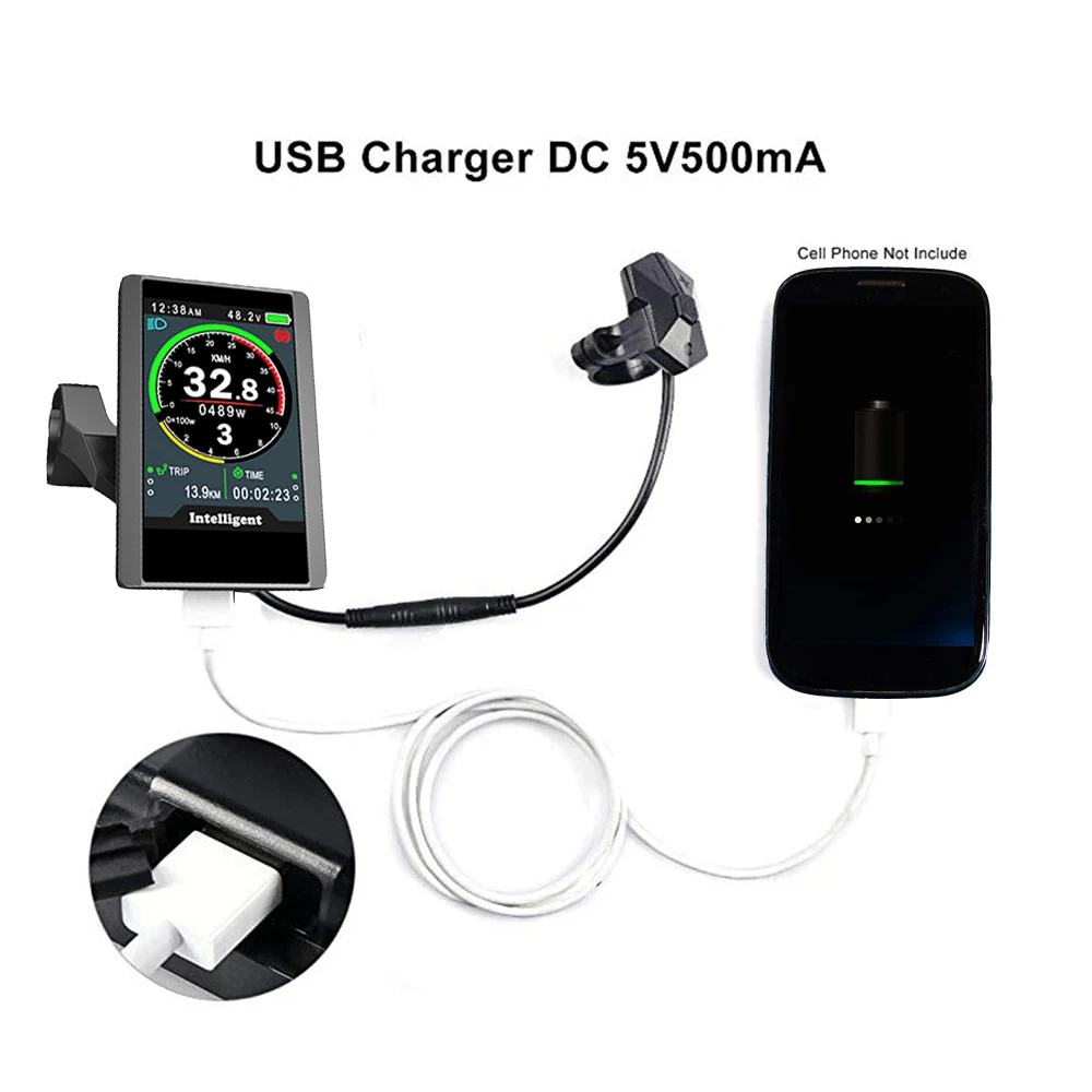 New Colorful Display TFT Screen Colourful LCD 850C with USD Port for Bafang 8fun Mid Drive Motor | Спорт и развлечения