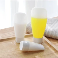 portable flexible easy to squeeze silicone travel refillable bottle facial cleanser shampoo bath bottles container leak proof