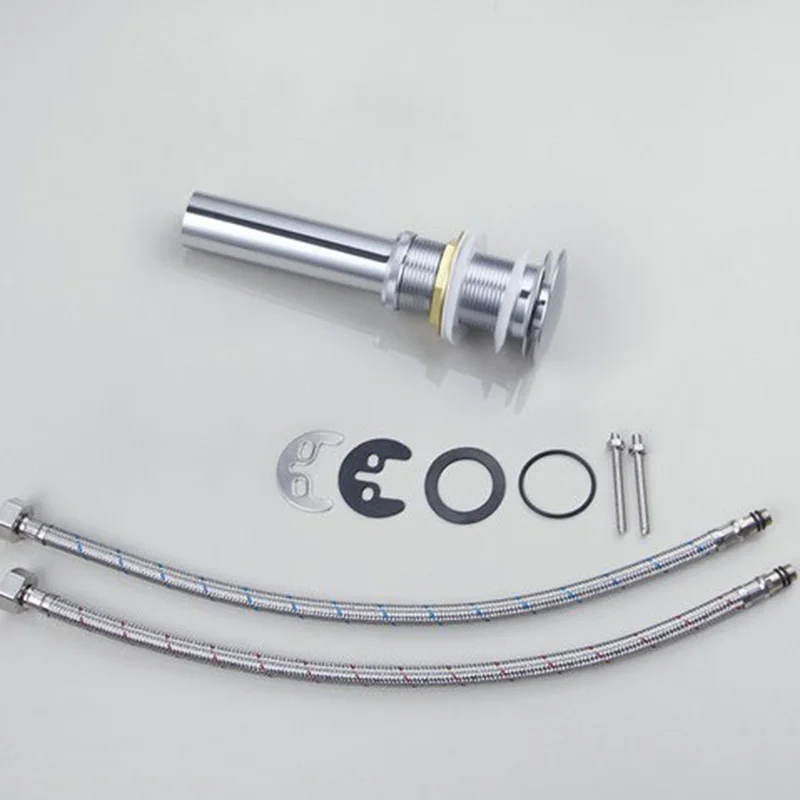 KEMAIDI ванной Умывальник Наборы W / латунь Смеситель белого керамического тазик Luxury