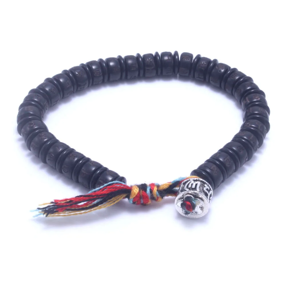 Тибетский буддийский ручной Плетеный счастливый мужской браслет для йоги