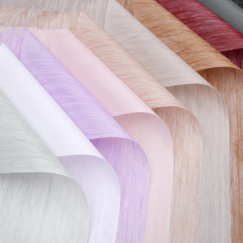 

20pcs/lot Texture Waterproof Flower Wrapping Paper 60*60cm Wedding Gift Packing Materials