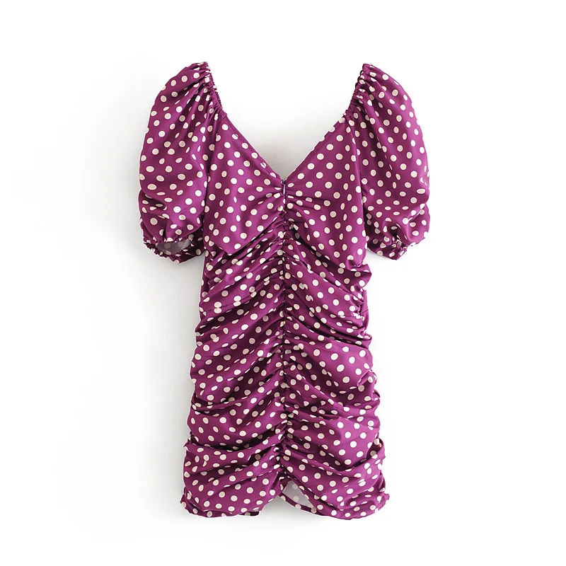 Женское плиссированное платье Star firefly повседневное облегающее с v-образным