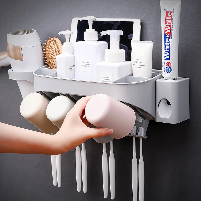 Высокая Ёмкость держатель для зубной щетки аксессуары подставка пасты