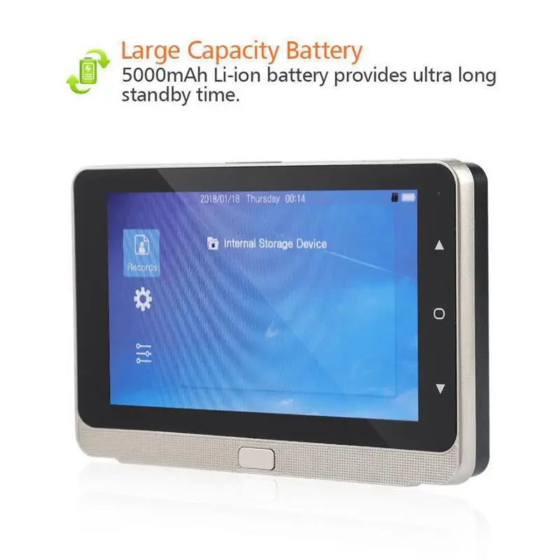 5 0 дюймов OLED дисплей цветной экран дверной звонок зритель цифровой глазок камера