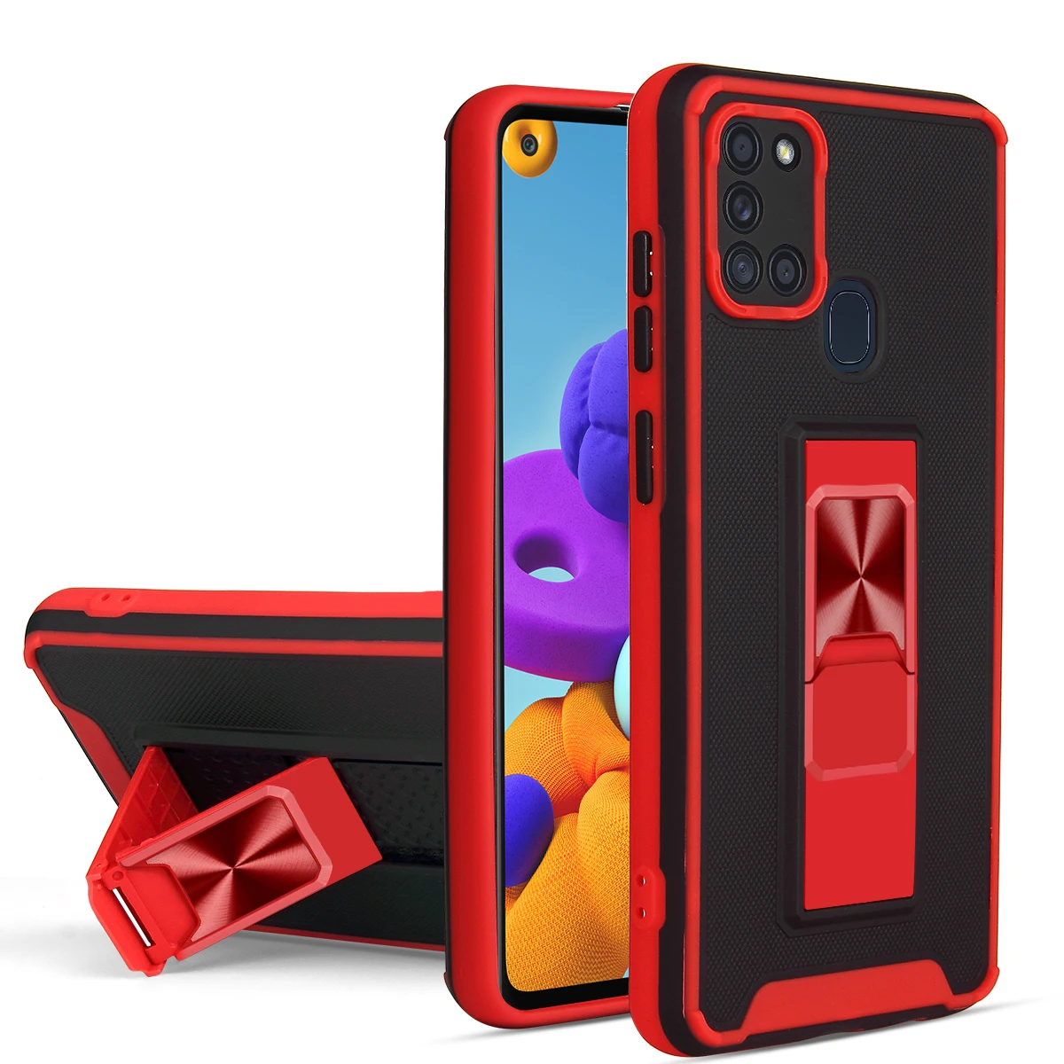

Phone Case For Samsung Galaxy A51 A71 4G A50S A30S A10S A20S A20 A30 A50 A21 A21S A31 Magnetic Armor invisible slide stent Cover