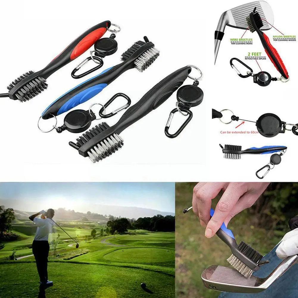 

Портативная щетка для чистки грязи с канавками для клюшек для гольфа, аксессуары для чистки, инструмент для гольфа Y2V5