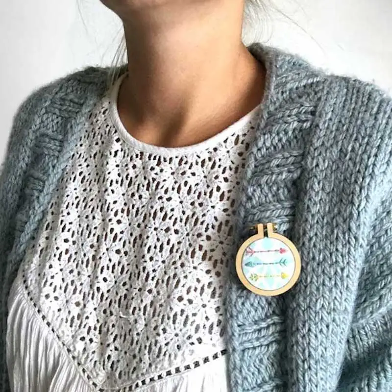 Деревянные Мини-кольца с вышивкой нового типа маленькие кольца ручной строчкой