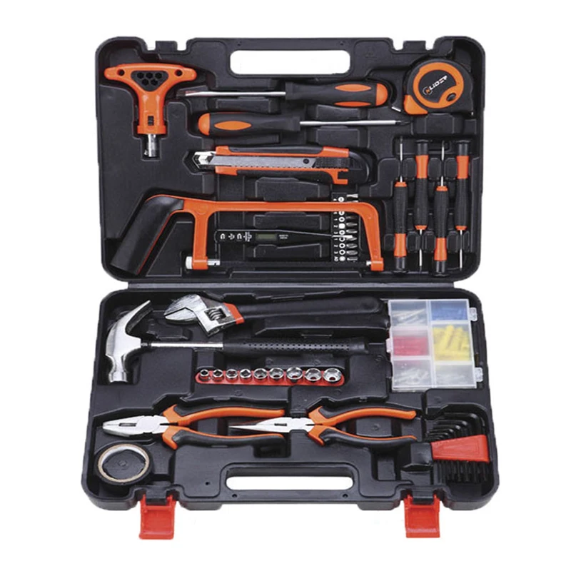 

Practical Easy 82 Sets Of Household Tools Multifunctional Hardware Toolbox Electrician And Woodworking Repair Manual Tool Set