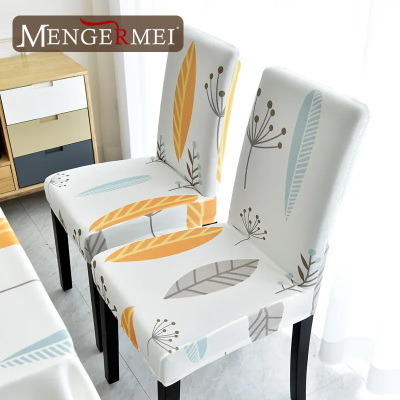 MENERMEI лист завод по производству белых скатерть крышка стула Nordic Стиль