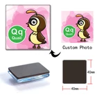 Мультяшный подарок для детей для обучения английский алфавит Игра Головоломка стеклянный холодильник магнитные наклейки на заказ оптовая продажа