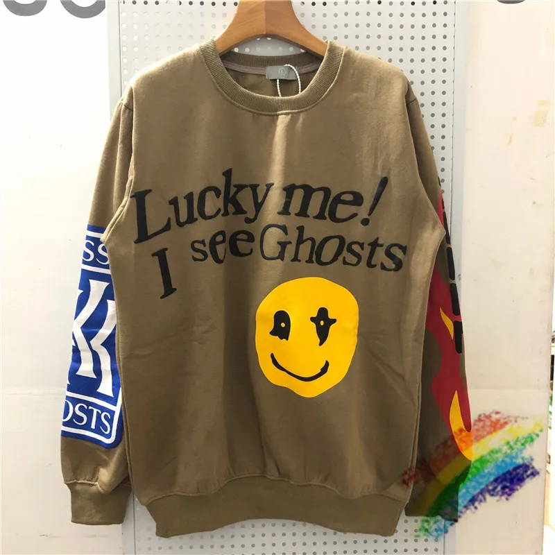 Толстовка Kanye West с круглым вырезом и объемным рисунком из вспененного материала