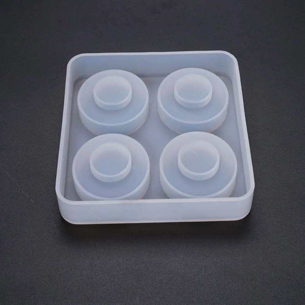 Новая силиконовая кристальная эпоксидная смола форма круглый ящик ручка литье