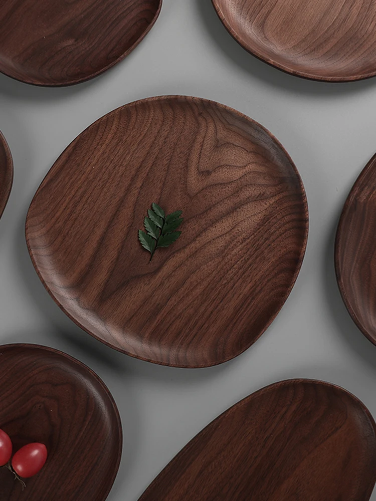 Плетеный абажур из натурального дерева нерегулярная пластина массива фруктовый