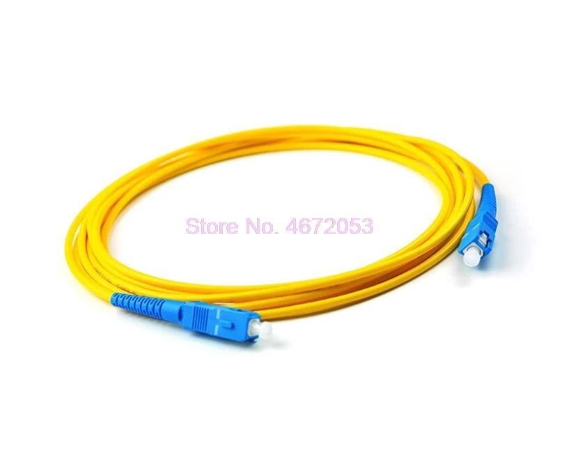 200pcs/lot SC UPC 3M Simplex mode fiber optic patch cord 2.0mm or 3.0mm FTTH jumper cable | Мобильные телефоны и