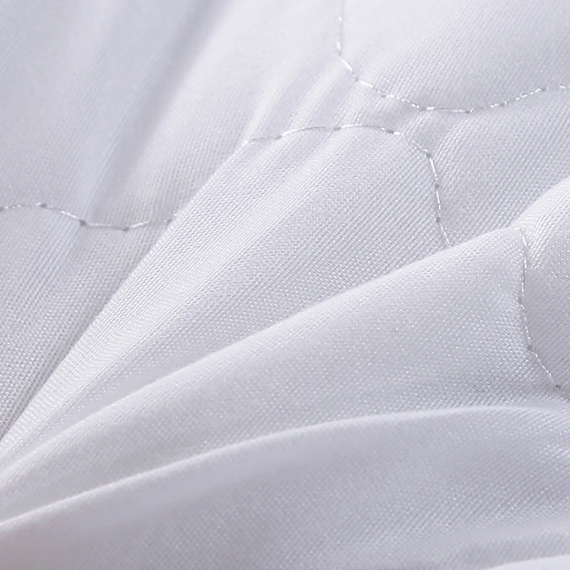 

Non-slip Mattress Topper Four Corner Elastic Belt Fix Anti Dirty Mattress Protector White Quilted Mattress Covers For Hotel