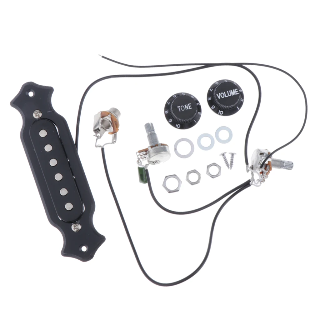 Wired SoundHole Guitar Pickup Transducer 6 Strings for Acoustic Electric | Спорт и развлечения