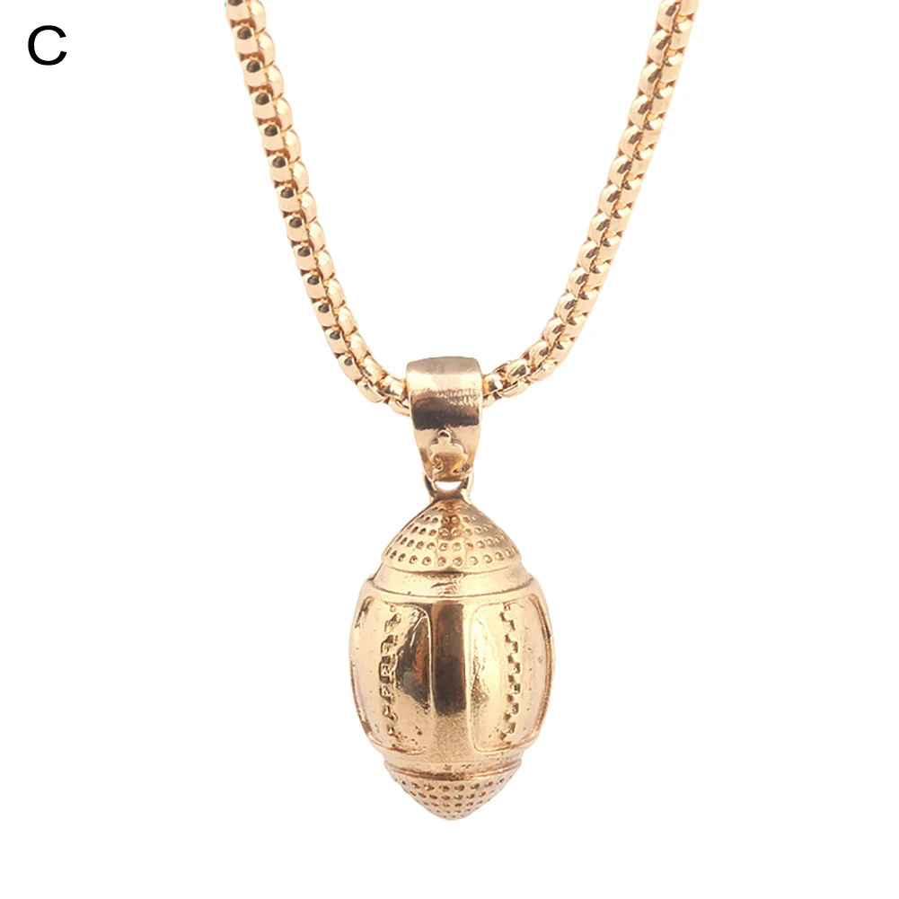 Уличный стиль спортивные ювелирные изделия креативное ожерелье регби