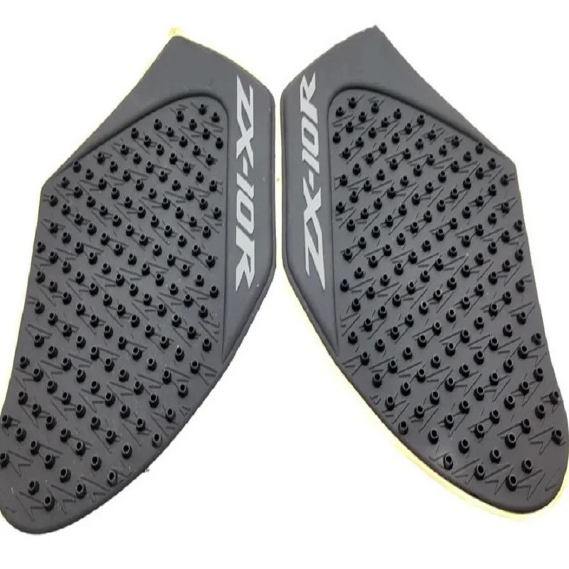 Бак Тяговая боковая прокладка газ топлива наколенник наклейка черный для Kawasaki