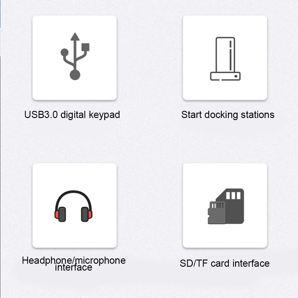 

ACASIS Wired Numeric Keypad 18 Keys Mini USB 3.0 Hub Portable Financial Accounting Office Keyboard Number Pad for Laptop