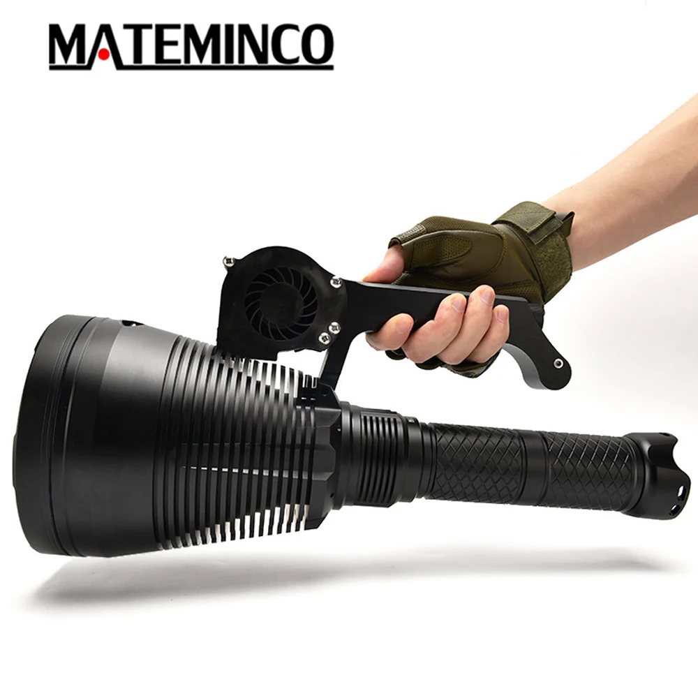 MATEMINCO MT90 Plus Super Powerful Flashlight Set SBT90.2 LED max 7500 lumen long beam distance 3162 Meter Searchlight Torch | Лампы и