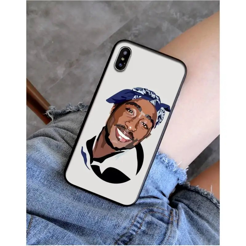 

YNDFCNB 2Pac Tupac Amaru Shakur soft Phone Case cover shell for iphone 11 Pro Max X XS MAX 6 6s 7 8 Plus 5 5S 5SE XR SE2020