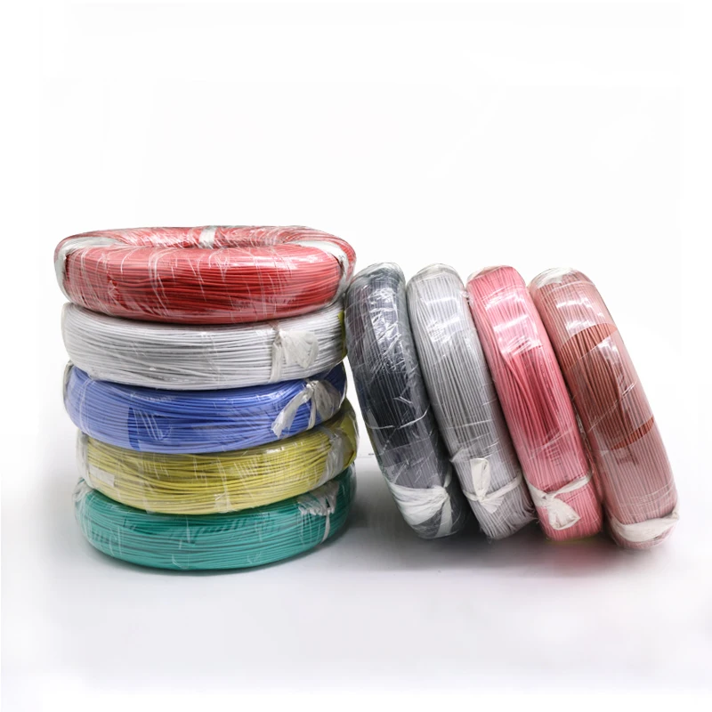 

14AWG UL3239 Silicone Rubber Wire OD 2.9mm Flexible Insulated Soft Electron Lamp Cable Tinned Copper High Temperature Color 3KV