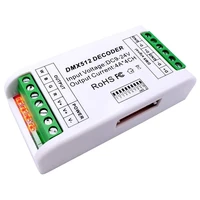 mini 4 channel dmx rgbw decoder 16a rgb rgbw strip controller dmx 512 dimmer driver for led strip lights dc9 24v