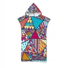 Пляжное полотенце с капюшоном, из микрофибры, для летнего отдыха