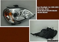 sulinso for1998 2005 benz w163 ml270 ml300 ml320 ml350 ml500 accessories chrome housing headlights headlamps leftright