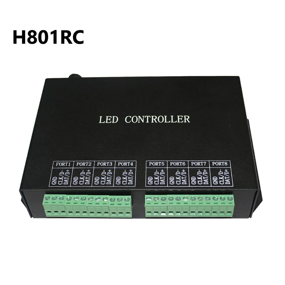 Контроллер H801RC 8 портов светодиодный пиксельный контроллер работа с RJ45