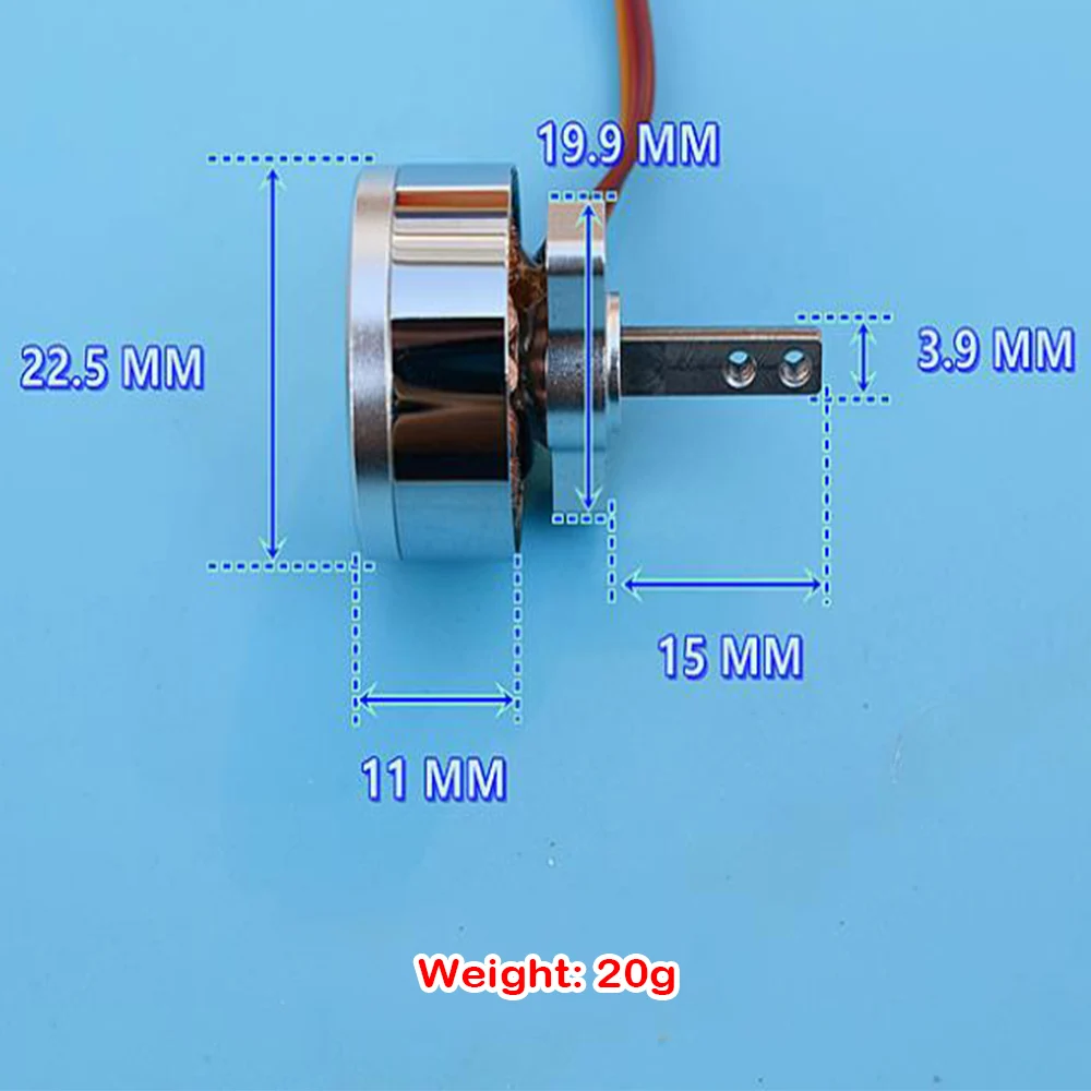 Микро Мини D1807 PTZ Бесщеточный Мотор NdFeB DC 11.1V 265KV Крошечная вращающаяся ось RC Дрон Quadcopter Игрушки Gimbal Камера 3S на.