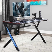 47 inch multifunction ergonomic gaming desk workstation for home office computer gamer table pc laptop desk writing study table