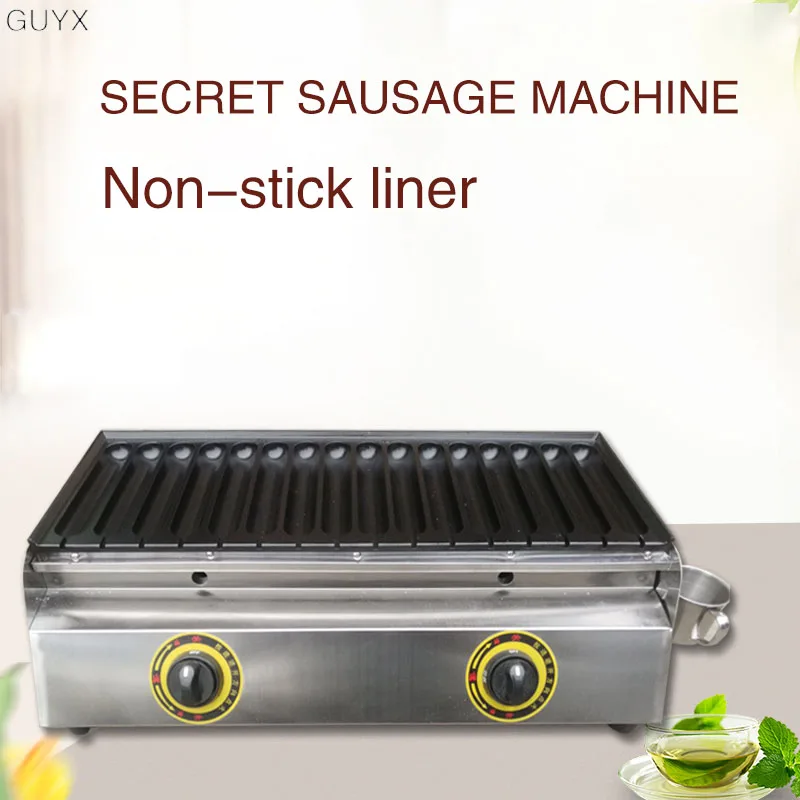 Коммерческая машина для приготовления сосисок с 16 трубками на газовом гриле хот