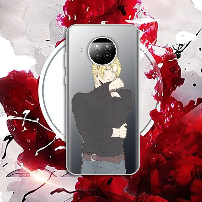 

Anime Banana Fish Phone Case Transparent for Xiaomi mi Redmi note 10 t 8 9 pro lite 11 Samsung S 8 9 10 20 plus ultra