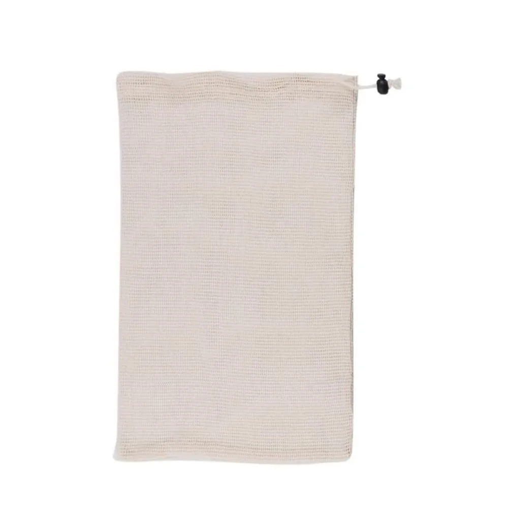 Многоразовый мешок на шнурке для покупок многоразовый из органического хлопка с