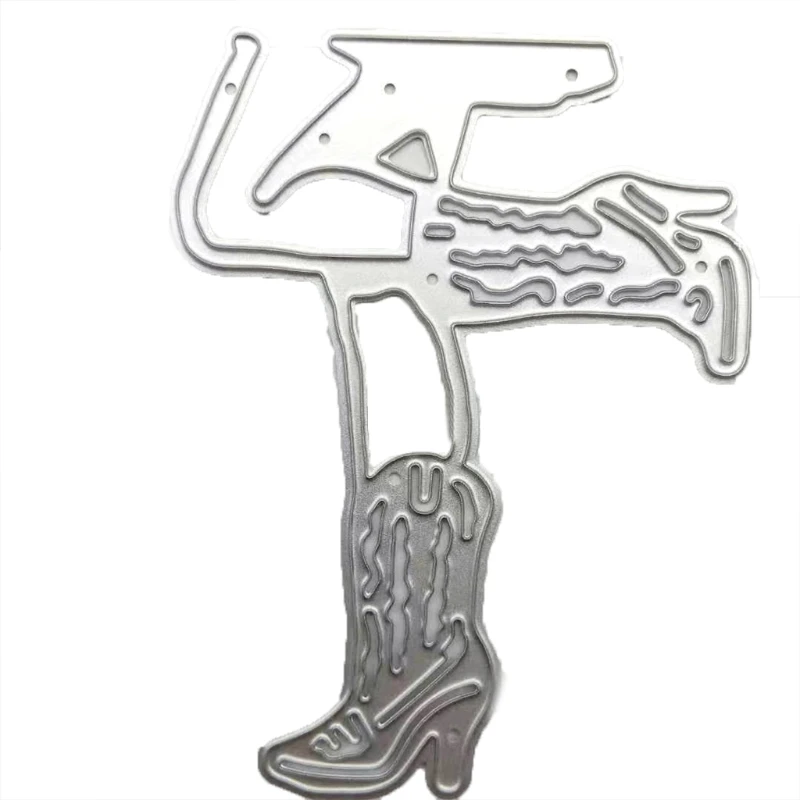 

Stylish Boots Metal Cutting Die Exquisite Carbon Steel Embossing Knife Mould G99A