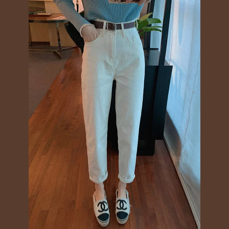 

Thousands of Fans White Pants Don't Pick People to Wear Look Straight Leg White Pants!