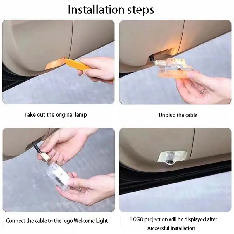

Led Car Door Welcome Light Laser Projector Logo Ghost Shadow Lights For Mercedes C CLK SLK Class W203 W208 W209 R171 W240