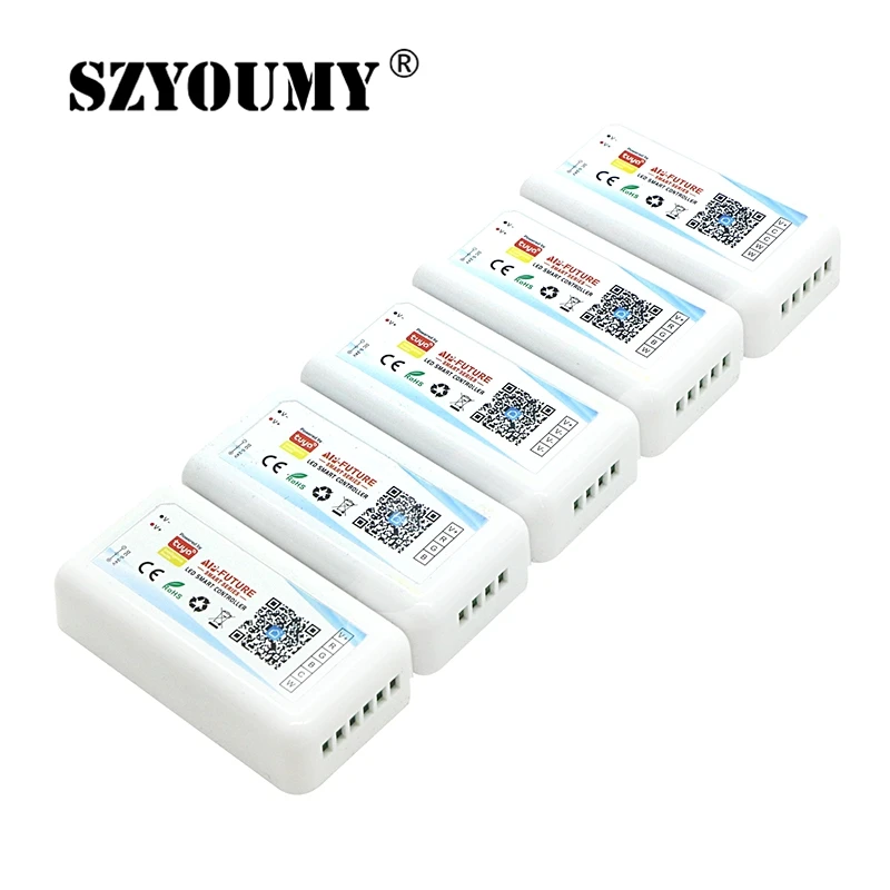 

SZYOUMY Smart Life APP 5-24V Wifi Single color/CCT/RGB/RGBWW/RGBCCT Smart Light Strip Controller Smart Home work with Alexa Goog
