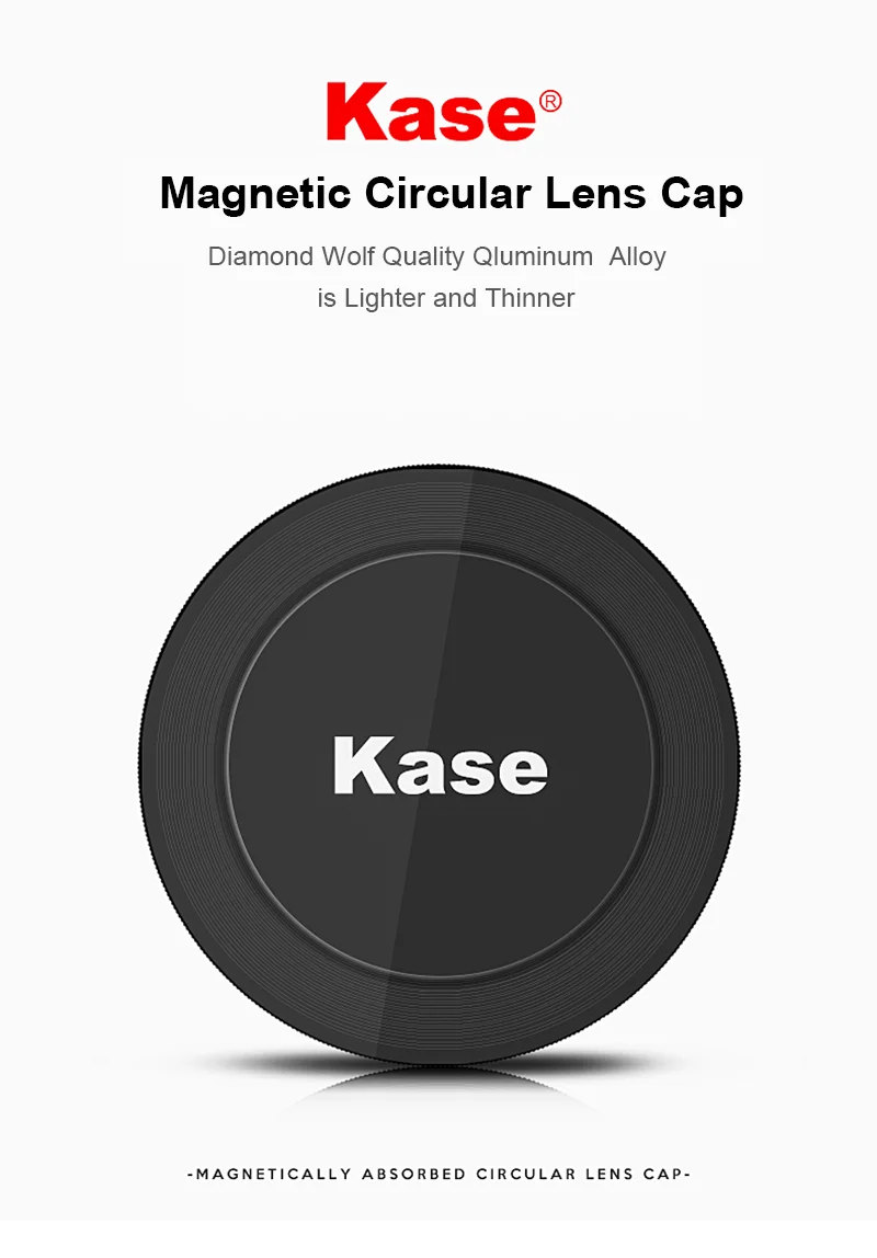 Kase Wolverine 67mm/72mm/77mm/82mm/95mm Magnetic Metal Lens Cap for Filters & Adapter Ring | Электроника