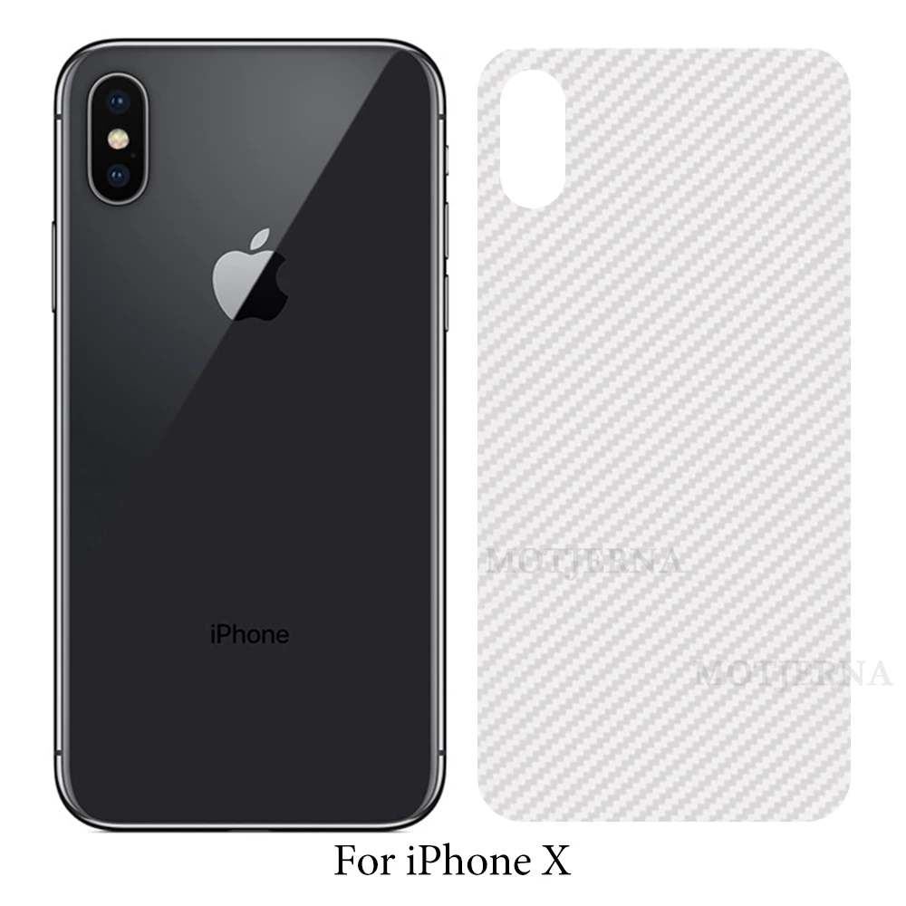 Защитная пленка для заднего экрана из углеродного волокна iPhone 7 Plus 8X6 6S 10 11 Pro XS MAX XR