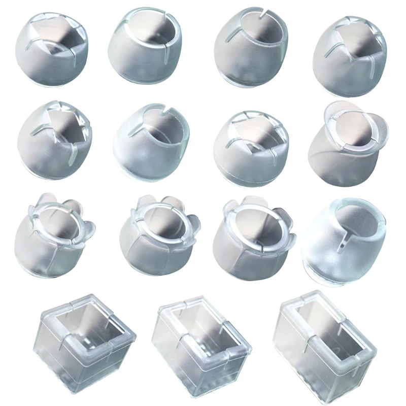 

12pcs Table Chair Leg Mat Silicone Non-slip Leg Foot Protection Bottom Cover Pads Floor Protector