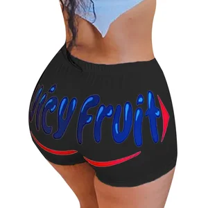 Женские шорты 2020, сексуальные шорты с буквенным принтом для бега, езды на велосипеде, танцев, тренажерного зала, облегающая одежда для активного отдыха, спортивный костюм